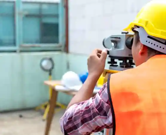 Land Survey Services Springfield IL 1 A civil engineer getting equipment ready for Land Survey Services in Springfield IL