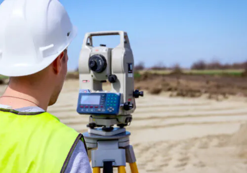 Civil engineer performing an ALTA Survey from Austin Engineering