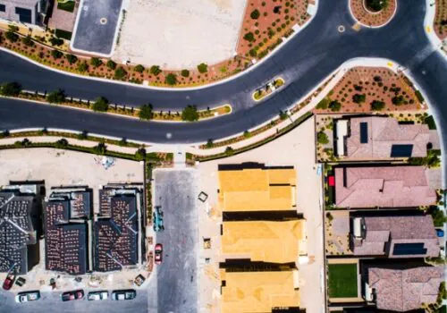 Aerial View of Land Development Chattanooga in TN