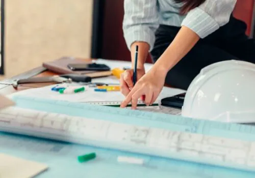 Civil Engineering Firm Working on Mock-ups in Chattanooga TN