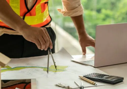 Man working on Site Planning in Knoxville TN