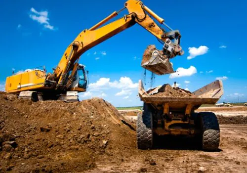 Equipment leveling ground during Local Land Development in Chattanooga TN