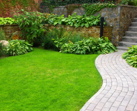 A beautifully landscaped area illustrates uor Landscape Design in Chattanooga TN