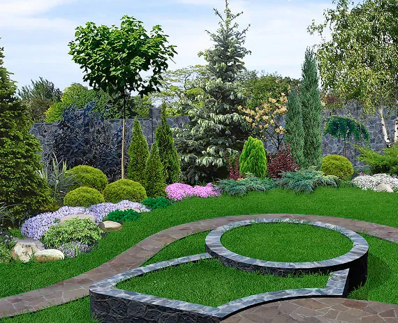 Landscape Architects Near You 1 beautiful example of a plush and colorful landscape designed by a Landscape Architects Near You