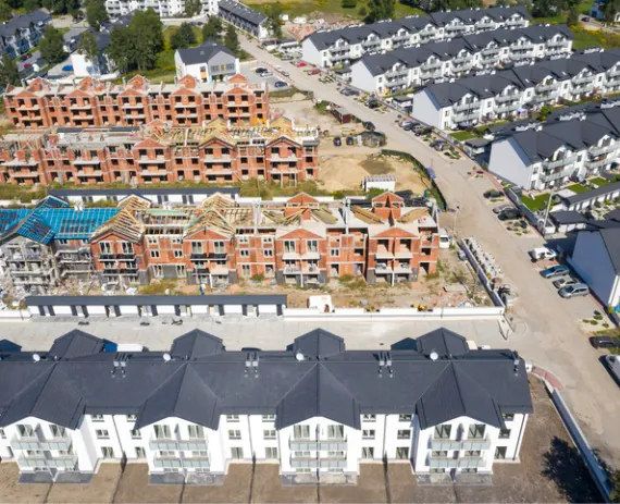 A subdivision in the midst of being built thanks to help from Residential Site Planning in Nashville TN