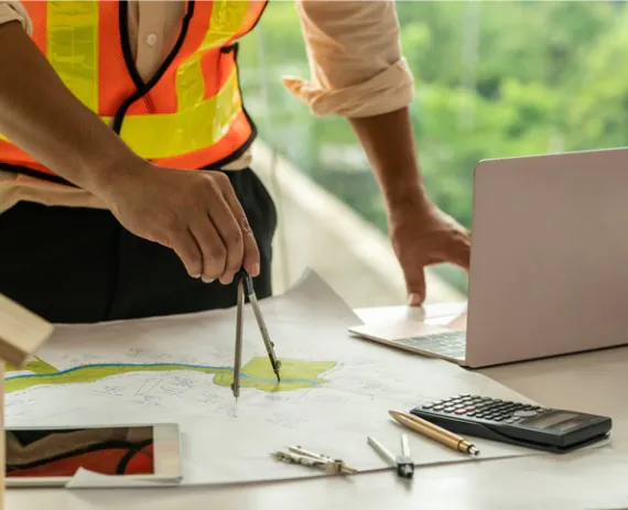 Land Surveyors Illinois 1 Land Surveyors in Illinois comparing survey data to existing landscape plans