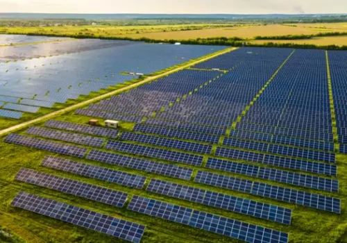 A large farm with solar panels requires Land Surveys for Solar in Peoria IL to start planning