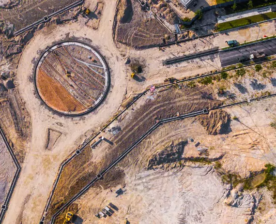 overhead shot birds-eye view from Drone Surveys Central Illinois